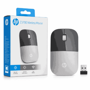 HP Z3700 Wireless Mouse Silver X7Q44AA me USB receiver 2.4 GHz dhe sensor Multi-Surface 1200 DPI