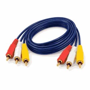 Kabell Audio Video 3 RCA në 3 RCA 2m për TV DVD dhe pajisje AV