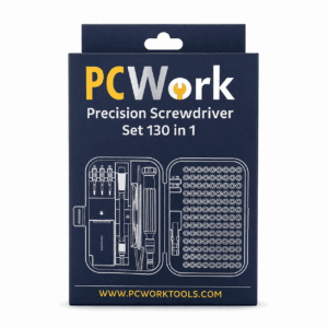 PcWork PCW08I Set Kacavidash Precize 130 Pjesë për Elektronikë