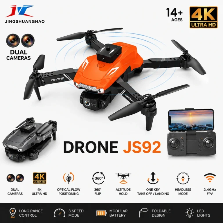JS92 Drone Foldable Dual Camera 4K Ultra HD