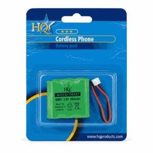 HQ ACCU-T0427 bateri e rikarikueshme NiMH 3.6V 280mAh me konektor 2-pin për telefon pa tela