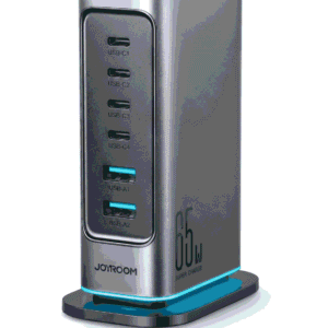 JOYROOM JR-TCM02 GaN charger 65W me 4 USB-C dhe 2 USB-A për karikim multi-port