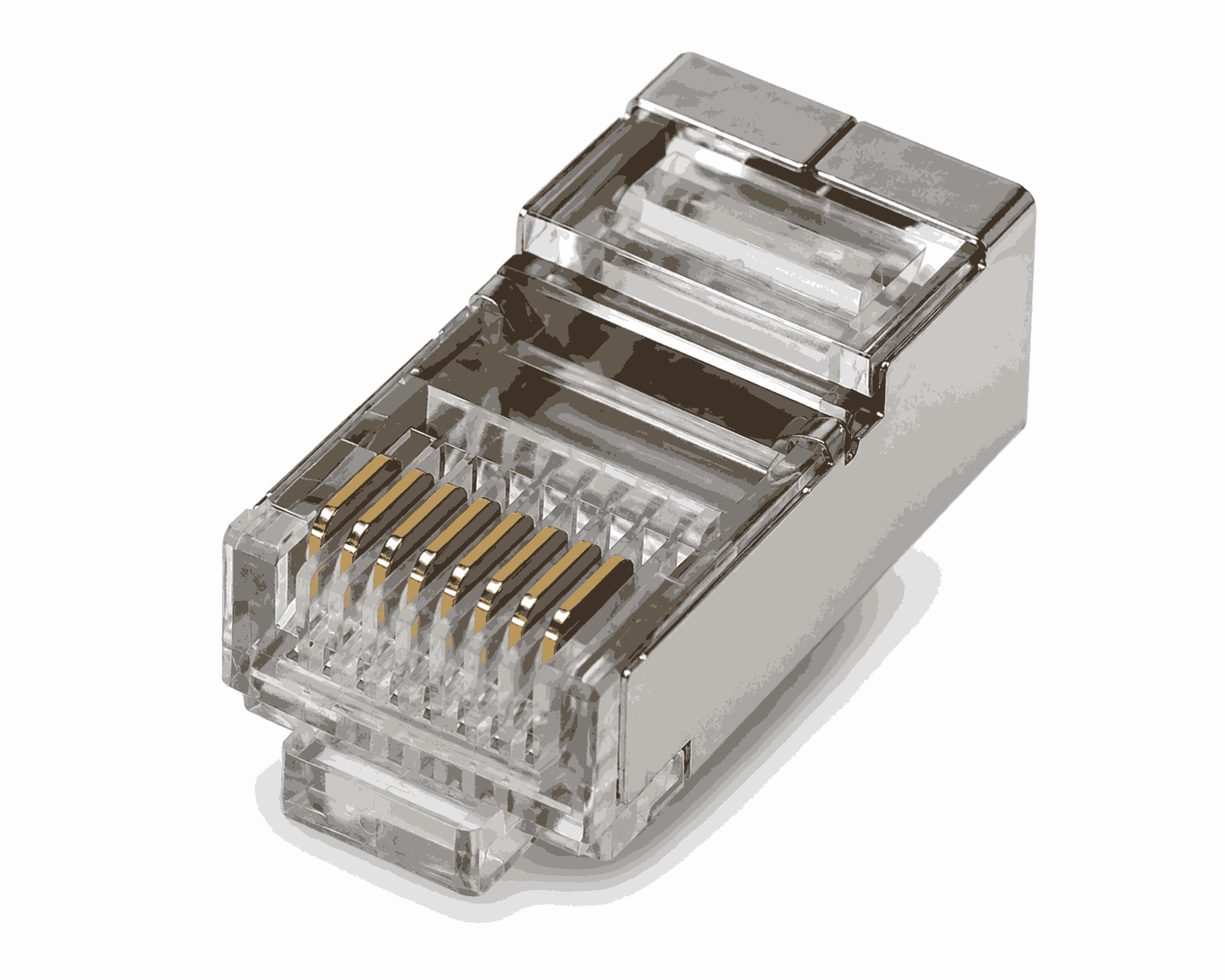 Kokë Rrjeti Modular RJ45 CAT5 Metalike Shielded për kabllo Ethernet