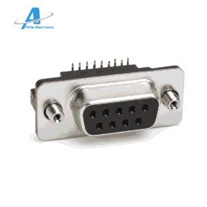 Konektor D-Sub DB9 9-Pin Female për RS232 dhe montim paneli
