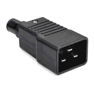 Konektor IEC C20 male 16A 250V për montim në kabell, UPS, PDU dhe servera