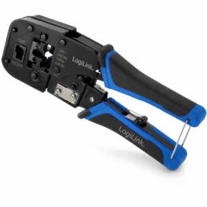 LogiLink WZ0025 pincë krimpimi RJ45 dhe RJ12 për kabllo CAT5e, CAT6, CAT6A dhe CAT7