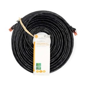 Nedis CCGL85900BK500 kabell rrjeti CAT6 Outdoor RJ45 U/UTP 50m e zezë