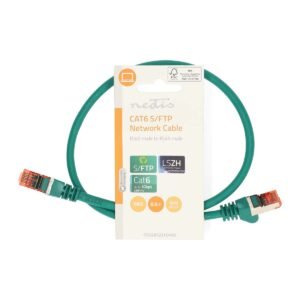 Nedis CCGP85221GN05 kabell rrjeti CAT6 RJ45 S/FTP 0.5m Green