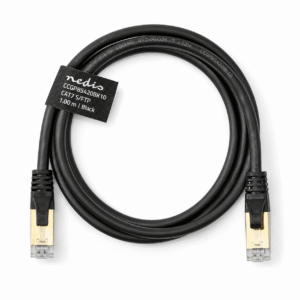 Nedis CCGP85420BK10 kabell rrjeti CAT7 RJ45 Male-Male S/FTP 1m Black LSZH