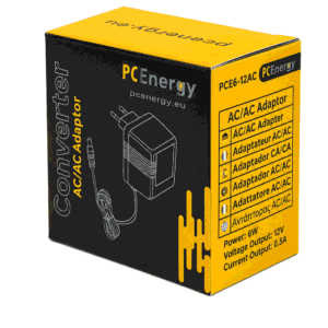 Adaptor PC Energy PCE6-12AC 12V AC 0.5A 6W me konektor 5.5x2.1mm