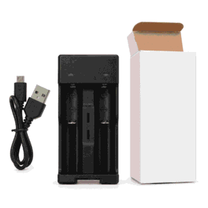 Powermaster PMR-988 karikues baterish Li-Ion 18650 me 2 vende, dalje 4.2V dhe kabell USB