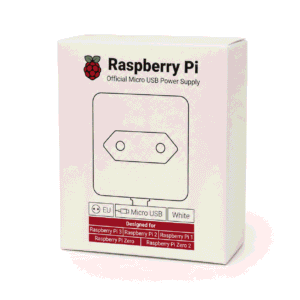 Ushqyes zyrtar Raspberry Pi 5.1V 2.5A Micro USB EU White SC0624