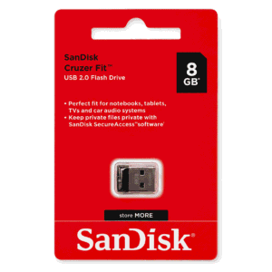 SanDisk Cruzer Fit 8GB USB 2.0 Flash Drive kompakt