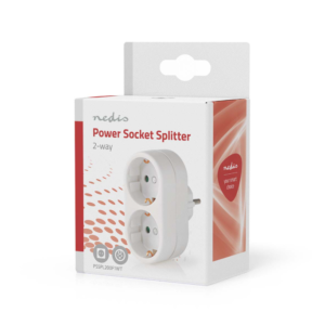 Ndarës prize Nedis PSSPL200F1WT me 2 dalje Type F 16A 3500W