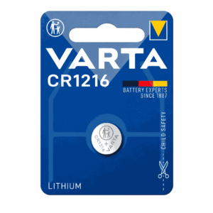 VARTA CR1216 bateri Lithium 3V në paketim 1-Blister, coin cell për pajisje elektronike compacte