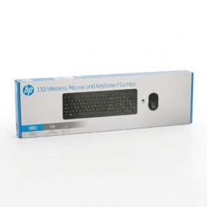 HP 330 2V9E6AA Wireless Keyboard dhe Mouse Black 2.4GHz me mouse 1600 DPI