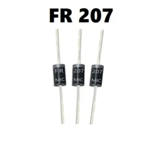 FR207 diodë fast recovery 2A 1000V për power supply dhe qarqe elektronike