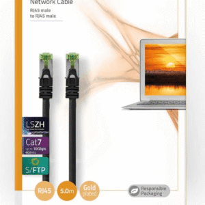 Nedis CCGP85420BK50 kabell rrjeti CAT7 RJ45 Male-Male S/FTP 5m Black LSZH