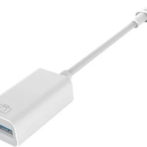 Earldom / Lightning to OTG Adapter Jack + USB White / ET-OT48