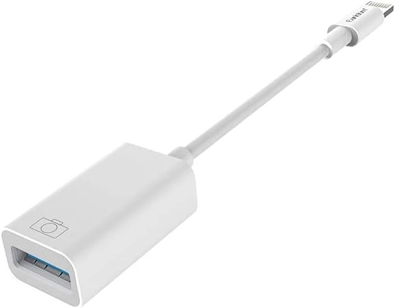Earldom / Lightning to OTG Adapter Jack + USB White / ET-OT48