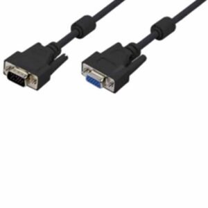 Kabëll VGA zgjatues 3m LogiLink CV0005 HD15 Male Female me 2 ferrite