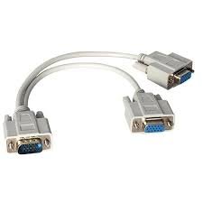 Splitter VGA Powermaster PM-1557 1 Male në 2 Female për dy monitorë