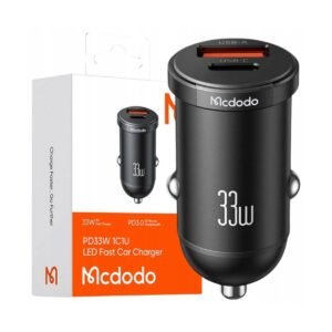 Mcdodo CC-232 karikues makine 33W Black me porta USB-C dhe USB-A