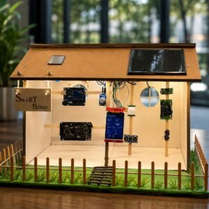 Projekt Smart Home me ESP32, ekran TFT, sensorë elektronikë dhe panel diellor