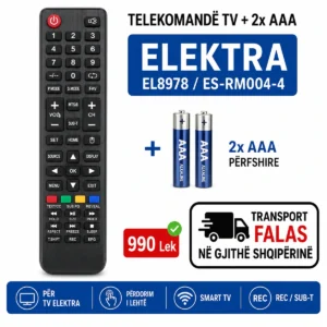 Telekomandë për TV ELEKTRA Smart EL8978 ES-RM004-4 me 2x AAA