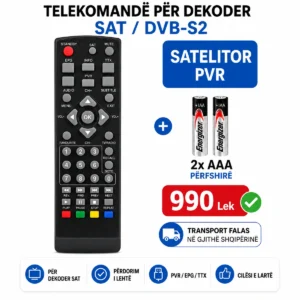 Telekomandë PVR për Strong SRT8100 SRT7002 dhe F&U DTR-2301