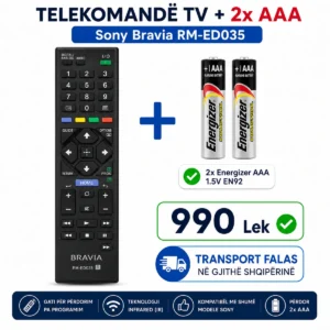 Telekomandë Sony Bravia RM-ED035 148770011 me 2 bateri Energizer AAA