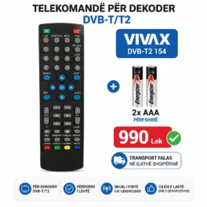 Telekomandë për Dekoder VIVAX DVB-T2 154
