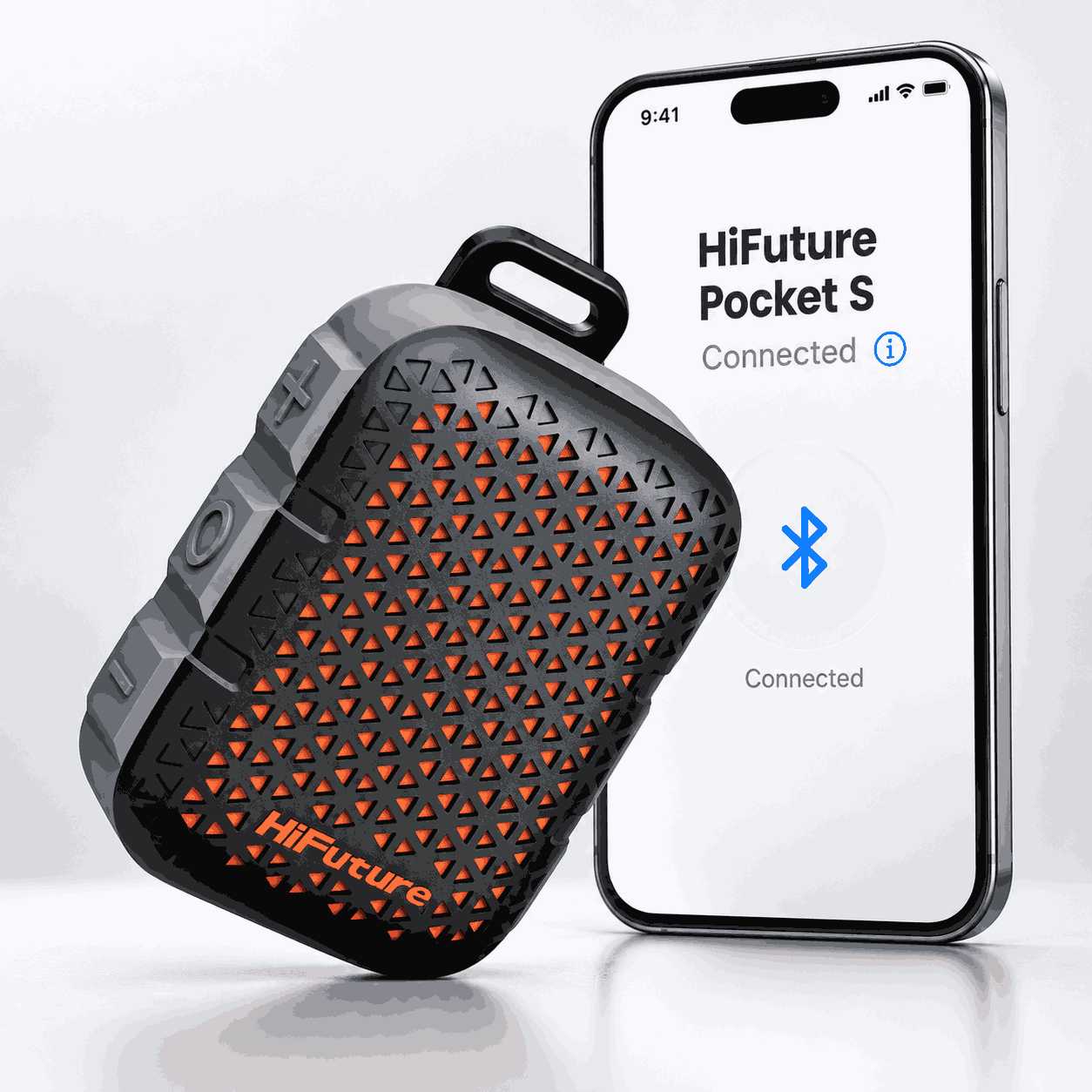 HiFuture Pocket S wireless speaker with Bluetooth 5.4, Type-C charging and compact design
