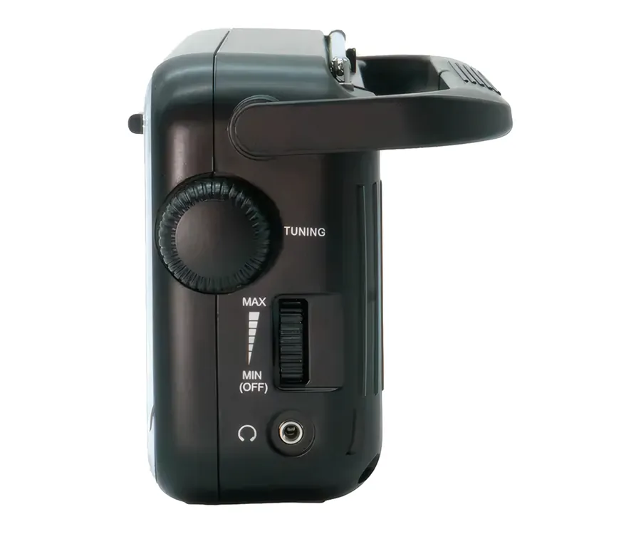 Radio portative Aiwa R-290BK AM/FM me antenë teleskopike, tuner analog dhe kontrolle anësore