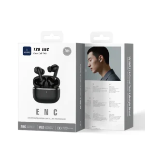 Kufje wireless WiWU T28 ENC me kuti karikimi