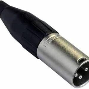XLR 3-Pin Male Metal Audio Connector për Mikrofon dhe Kabllo Profesionale