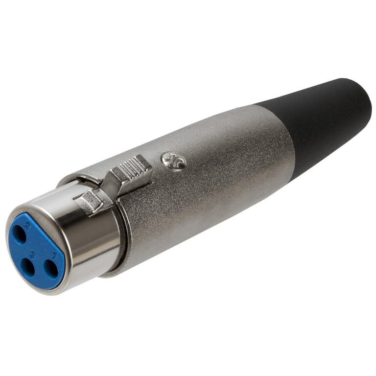 XLR 3-Pin Female Metal Audio Connector për Mikrofon dhe Kabllo Profesionale