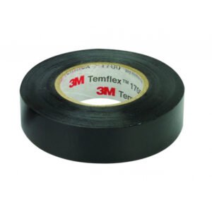 3M Temflex 1300E Electrical Insulation Tape 18mm × 9.15m Black