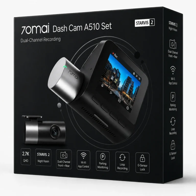 70mai A510 Set / Dash Cam 1944P HDR Front & Rear me STARVIS 2, GPS, ADAS & WiFi