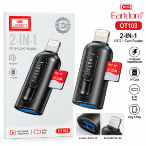 Earldom OT103 lexues karte TF 2-në-1 OTG me konektor 8-Pin