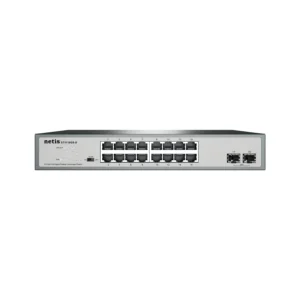 Stonet ST3118GS-D switch Gigabit me 16 porta RJ45, 2 porta SFP dhe switching capacity 36 Gbps