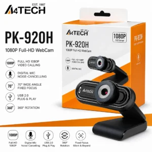 A4TECH PK-920H Webcam Full HD 1080p me Mikrofon USB