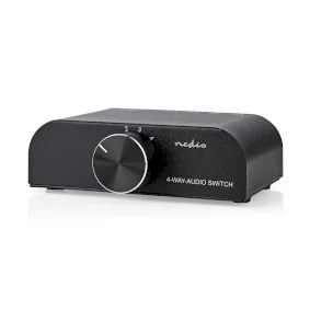 Nedis ASWI2424AT Analogue Audio Switch 4-Port – 3.5mm & RCA Manual