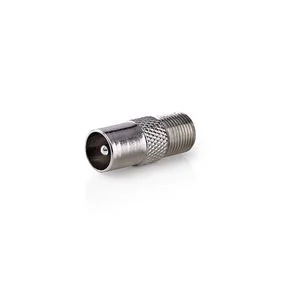 Nedis CSGP41954ME Adapter Antene IEC Coax Male në F Female 75 Ohm