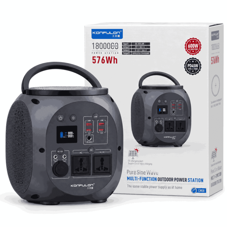Konfulon CN08 Portable Power Station 576Wh 600W Pure Sine Wave