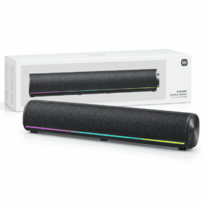 Xiaomi Desktop Speaker i zi me tingull stereo dhe shirit ndriçimi RGB