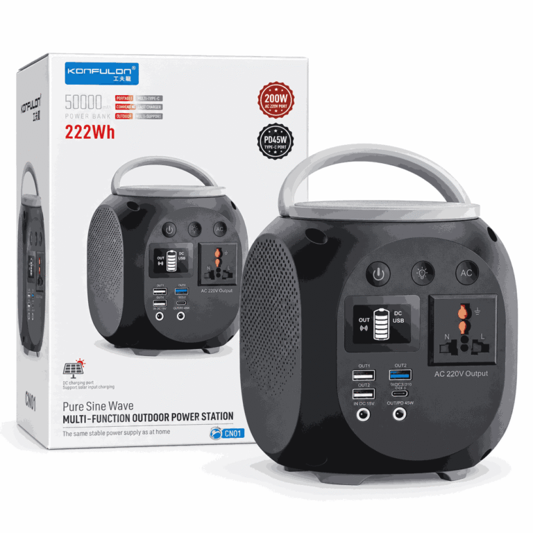 Konfulon CN01 Portable Power Station 200W 222Wh Pure Sine Wave