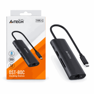 A4TECH DST-80C 8-port USB-C docking station with HDMI, LAN, SD and TF card reader
