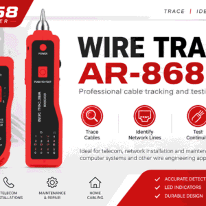Wire Tracker AR-868 testues dhe gjurmues kabujsh RJ45 RJ11 për rrjete LAN