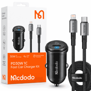 Mcdodo CC-7492 30W USB-C PD car charger with USB-C to Lightning cable